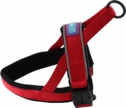 Hem & Boo Reflective Padded Harness Red
