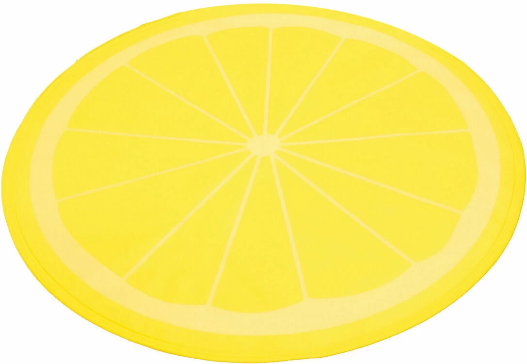 Rosewood Lemon Print Round Dog Cool Mat