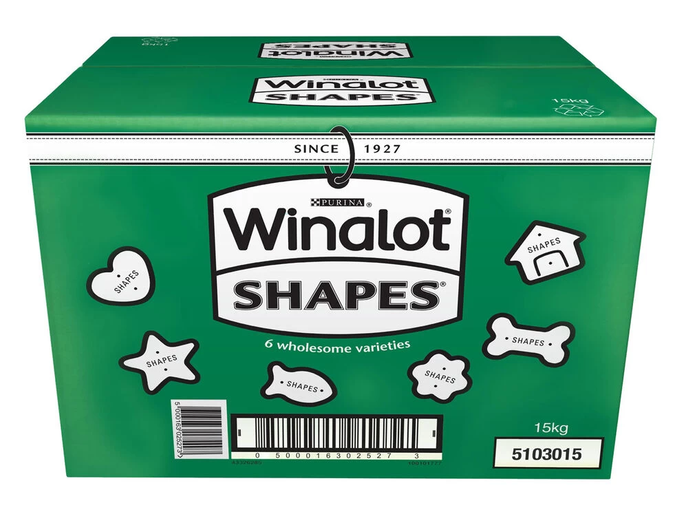 Winalot Shapes Crunchy Dog Biscuits 6 Varieties 15kg