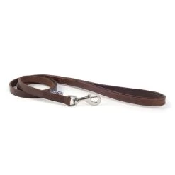 Ancol Vintage Leather Padded Lead Chestnut Brown