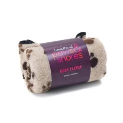 Great&Small Thermal Fleece Blanket Beige Paw