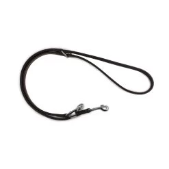 Ancol Leather Training Lead Deluxe Round Brown 19mm X2m