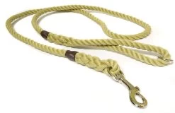 KJK Ropeworks Clip & Ring Clip Natural Beige Rope Lead