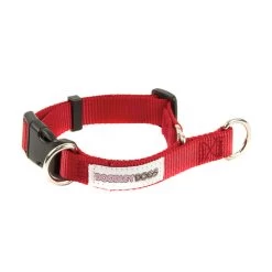 Great&Small Doodley Dogs Red Plain Nylon Collar