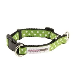 Great&Small Doodley Dogs Green Ribbon Collar