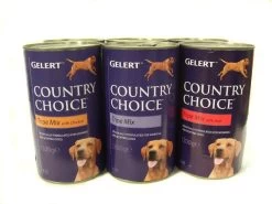 6 X 1200g Gelert Country Choice Tripe Mix Wet Dog Food Variety Pack