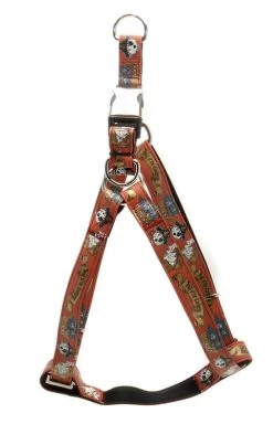 Envy Pirate Dog Harness Red