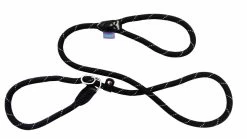 Dog & Co Mountain Rope Slip Lead Black/Grey 150cm