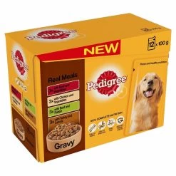 Pedigree Real Meals Meat And Veg In Gravy Wet Dog Food Variety Pack