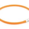 Ancol Light Up USB Rechargeable Flashing Dog Collar Orange 70cm