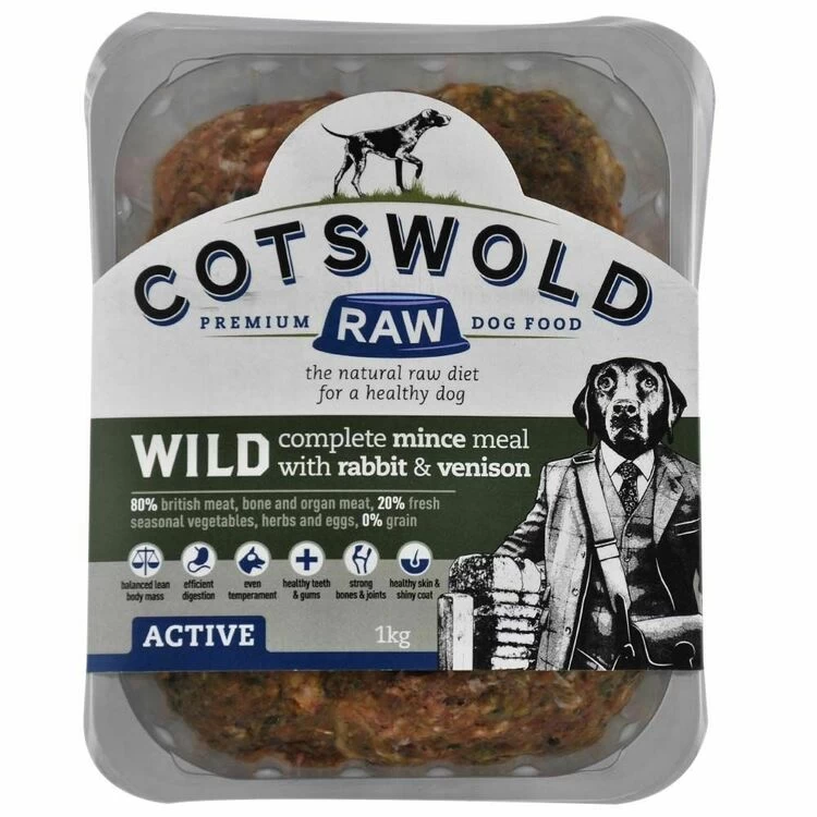 Cotswold Raw Wild Mince Venison & Rabbit Dog Food