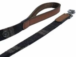 Rosewood Luxury Leather Lead Tweed Check 3/4" X40"