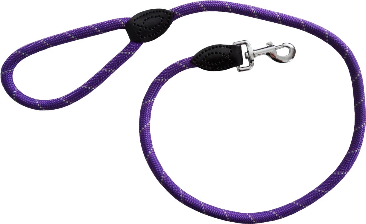 Dog & Co Mountain Rope Trigger Lead Purple Reflective 120cm