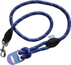 Dog & Co Mountain Rope Trigger Lead Blue Reflective 120cm