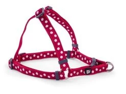 Petface Cherry/White Dots Dog Harness