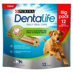 3 X Purina Dentalife Daily Oral Care Chicken Chew Adult Large Breed 12 Pack