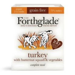 18 X 395g Forthglade Complete Puppy Turkey Butternut Squash & Veg Grain Free