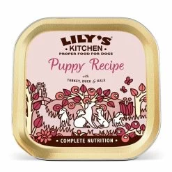 10 X 150g Lily's Kitchen Wet Dog Tray Puppy Recipe Turkey & Duck