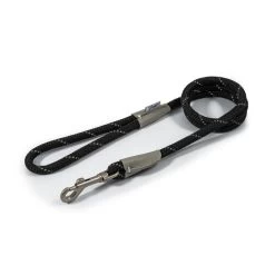Ancol Viva Reflective Rope Lead Black