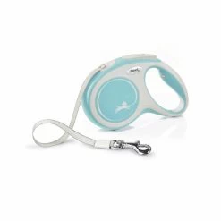 Flexi New Comfort Dog Lead Tape 5m Light Blue