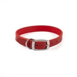 Ancol Heritage Classic Leather Dog Collar Red