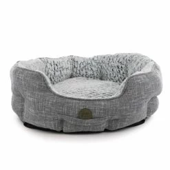 Ancol Sleepy Paws Oval Bed Grey