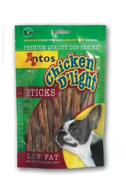 10 X Antos Chicken D'light Sticks 100g