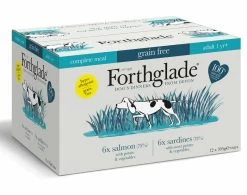 12 X 395g Forthglade Complete Meal Grain Free Adult Fish Variety Pack