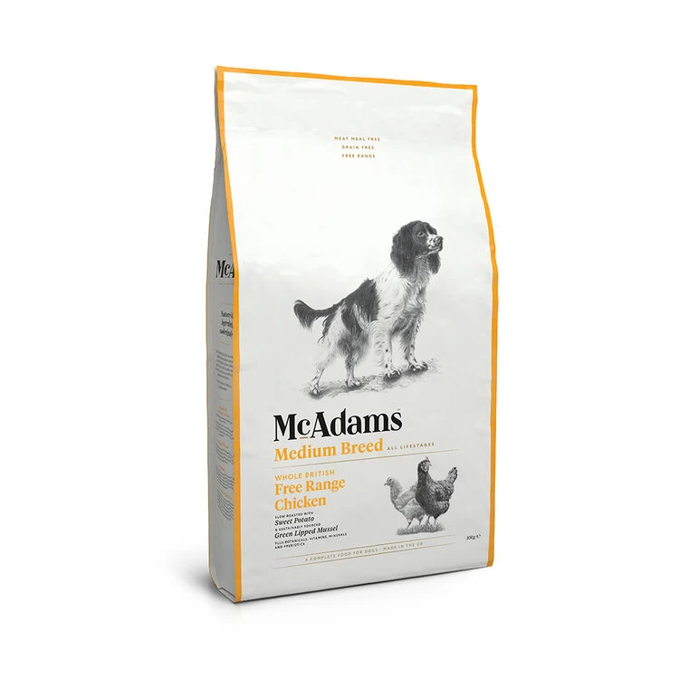 McAdams Free Range Chicken Medium Breed Dry Dog Food - Image 3