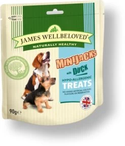 James Wellbeloved Dog Minijacks Treats Duck