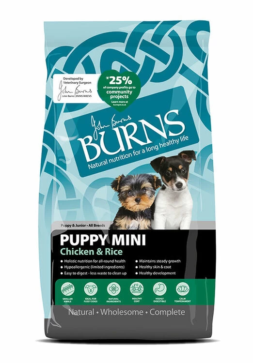 Burns Puppy/Junior Mini Chicken & Rice Dog Food