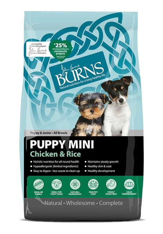 Burns Puppy/Junior Mini Chicken & Rice Dog Food - Image 3