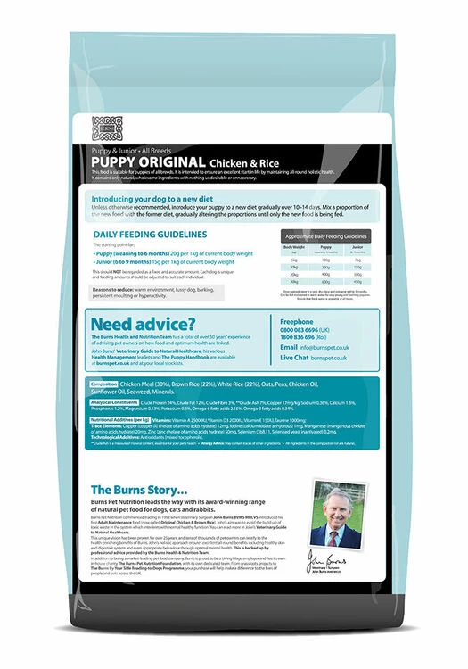 Burns Original Puppy Chicken & Rice - Image 4