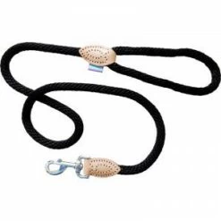 Dog & Co Supersoft Rope Trigger Lead Black