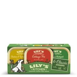 4 X Lily's Kitchen Dog Wet Trays Classic Dinners Multipack 6x150g