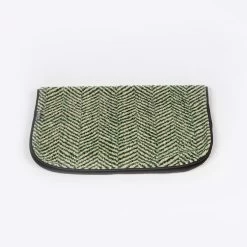 Danish Design Fleece Green Herringbone Blanket