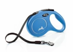 Flexi New Classic Retractable Tape Lead Blue