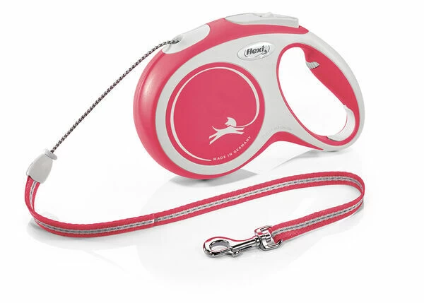 Flexi New Comfort Retractable Cord Dog Lead Red