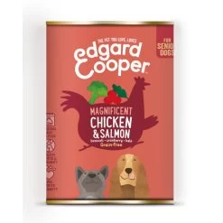 6 X Edgard & Cooper Dog Wet Tin Chicken & Salmon 400g