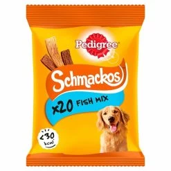 9 X Pedigree Schmackos Fish Stick Dog Treats