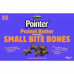 Pointer Petite Peanut Butter Flavoured Bones Dog Treats 10kg