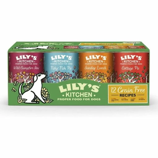 12 X 400g Lily's Kitchen Grain Free Multipack For Dogs suitable for a