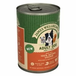 12 X James Wellbeloved Adult Dog Can Chicken & Rice In Loaf 400g