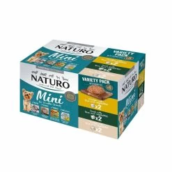 4 X Naturo Adult Mini Variety Pack With Rice Tray 6x150g