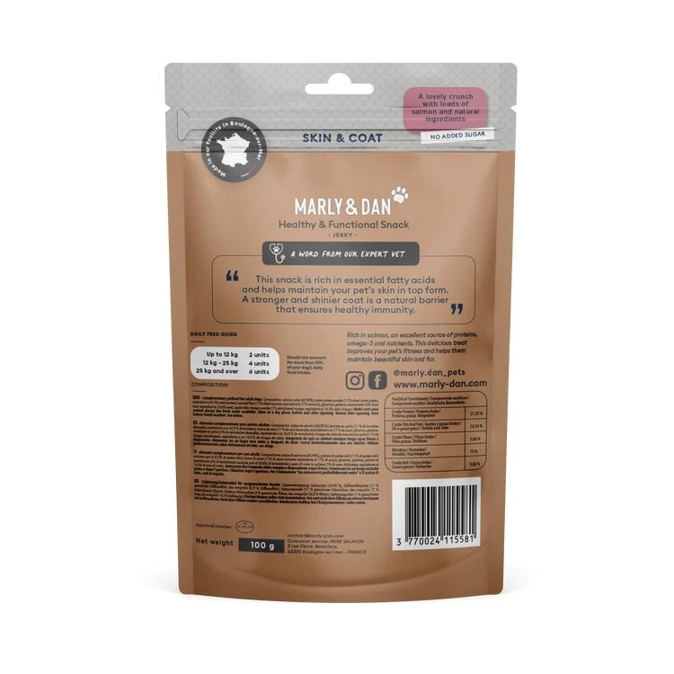 Marly & Dan Jerky Dog Chews Skin & Coat - Image 2