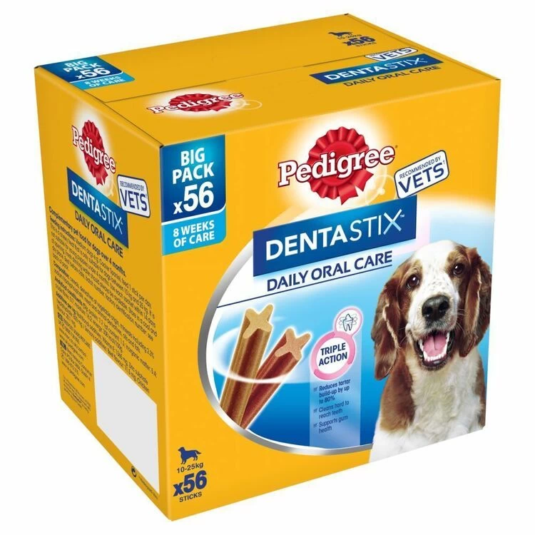 Pedigree Dentastix Daily Oral Care Medium Breed Dental Dog Treats (56 Sticks)