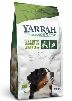 4 X Yarrah Organic Dog Biscuits Vegetarian & Vegan 500g